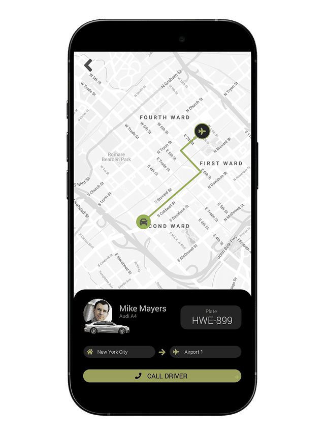 Door-to-Door Airport Pickup and Delivery Service UI 1
