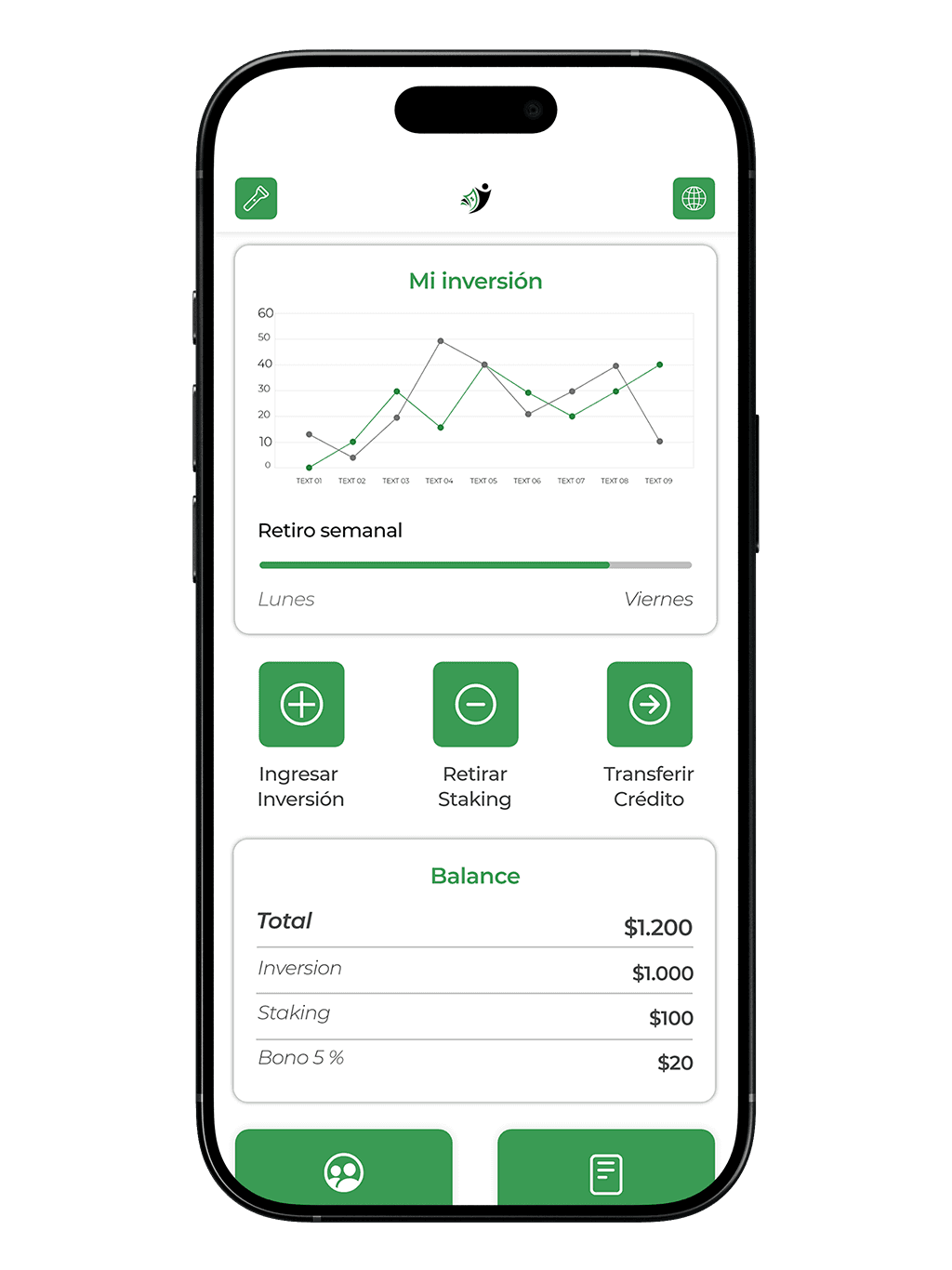 Gestioná tus inversiones y ganancias desde una sola app project screenshot