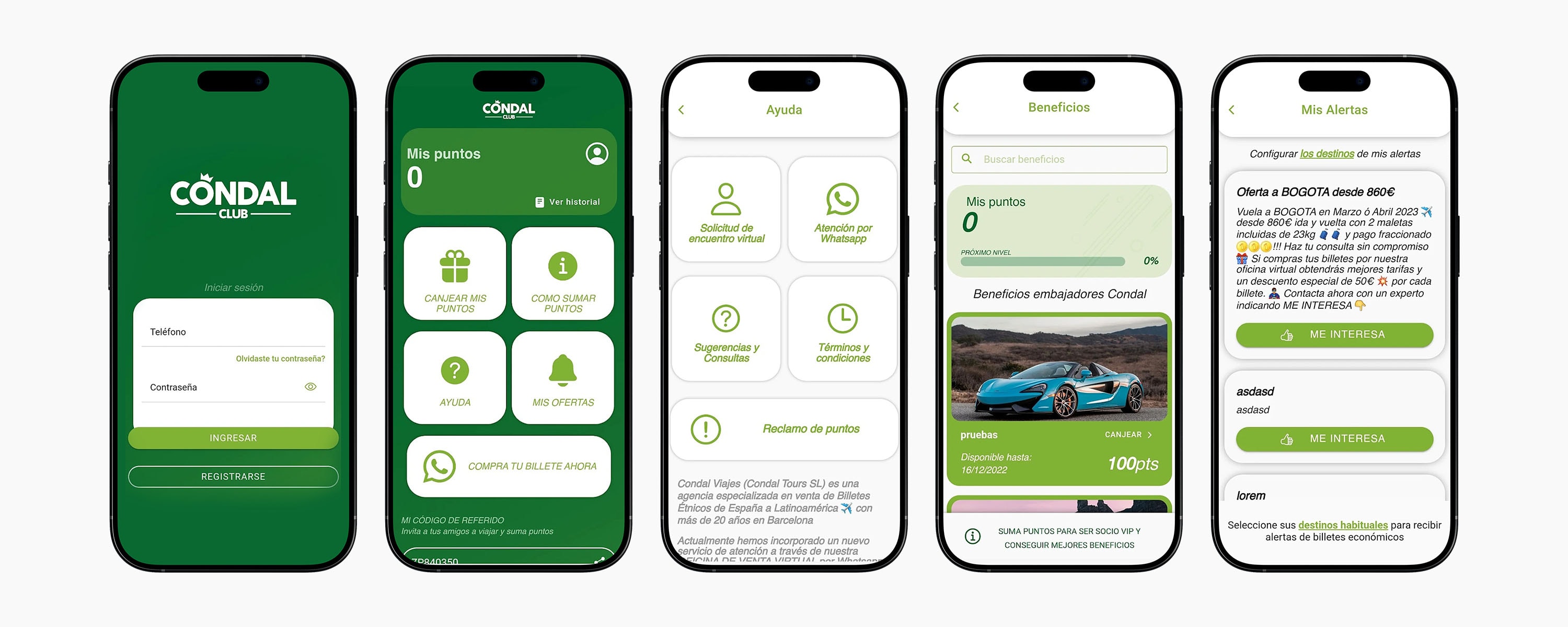 Programa de beneficios y puntos digitales Screenshot 2