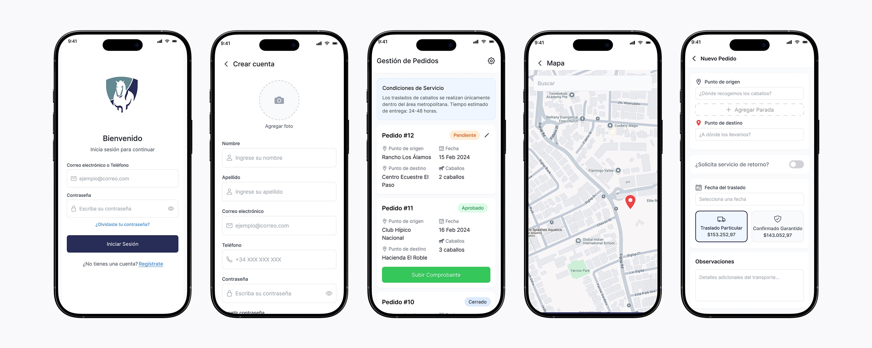 La app que optimiza los traslados de caballos de forma segura y organizada Screenshot 2