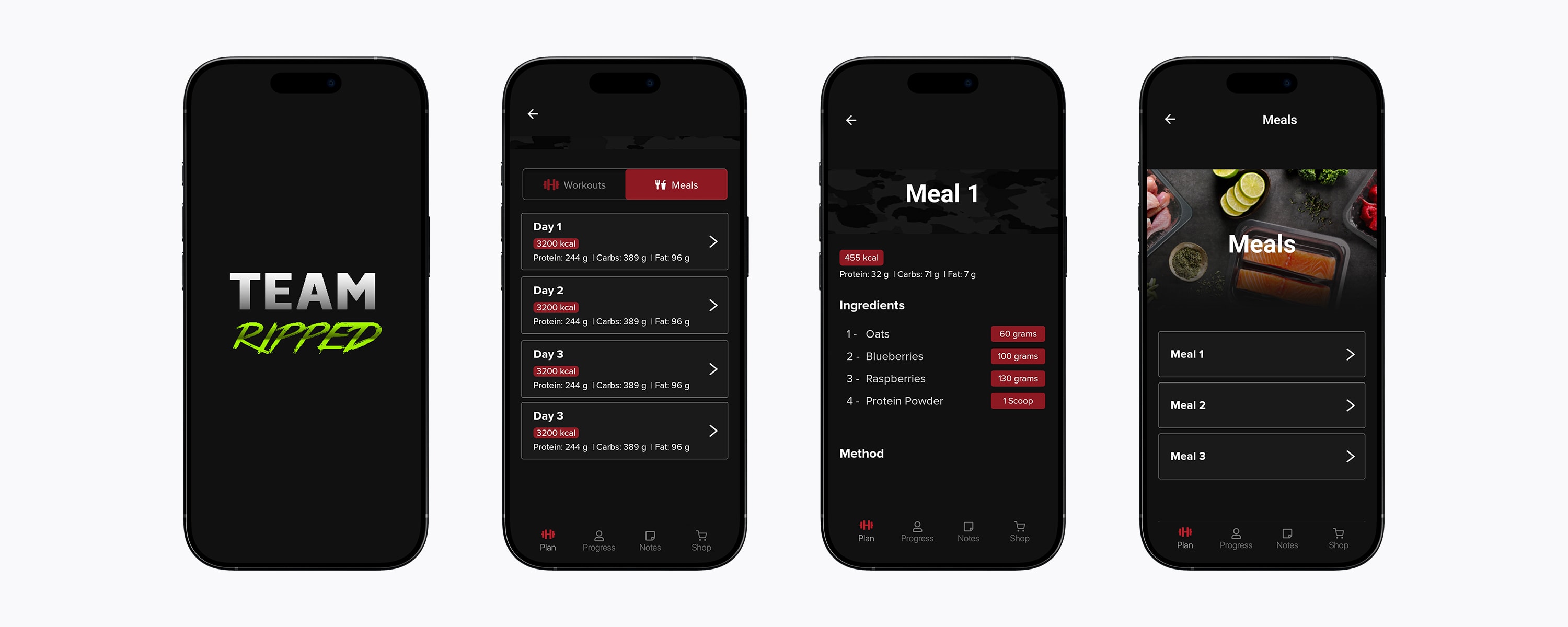 Entrenamiento y nutrición en una sola app Screenshot 2
