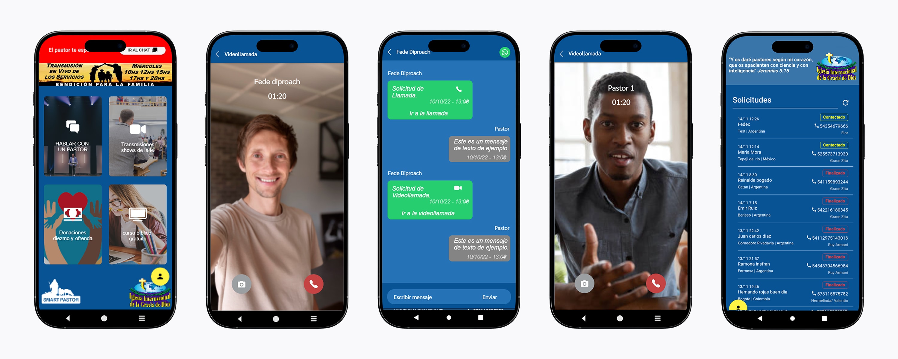 Conectá con tu pastor desde cualquier lugar Screenshot 2