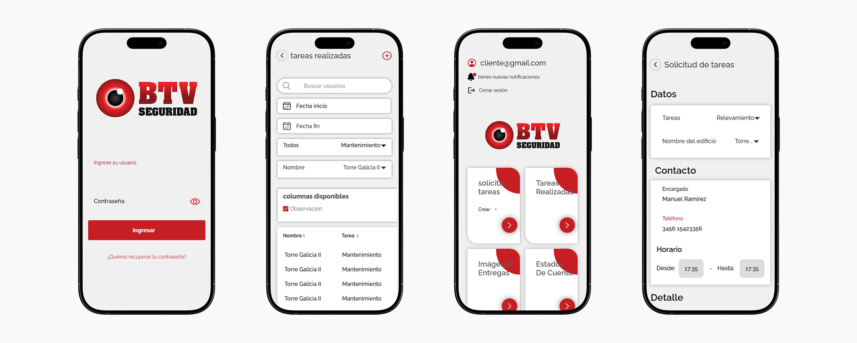 Gestión digital de tareas y controles de seguridad Screenshot 2