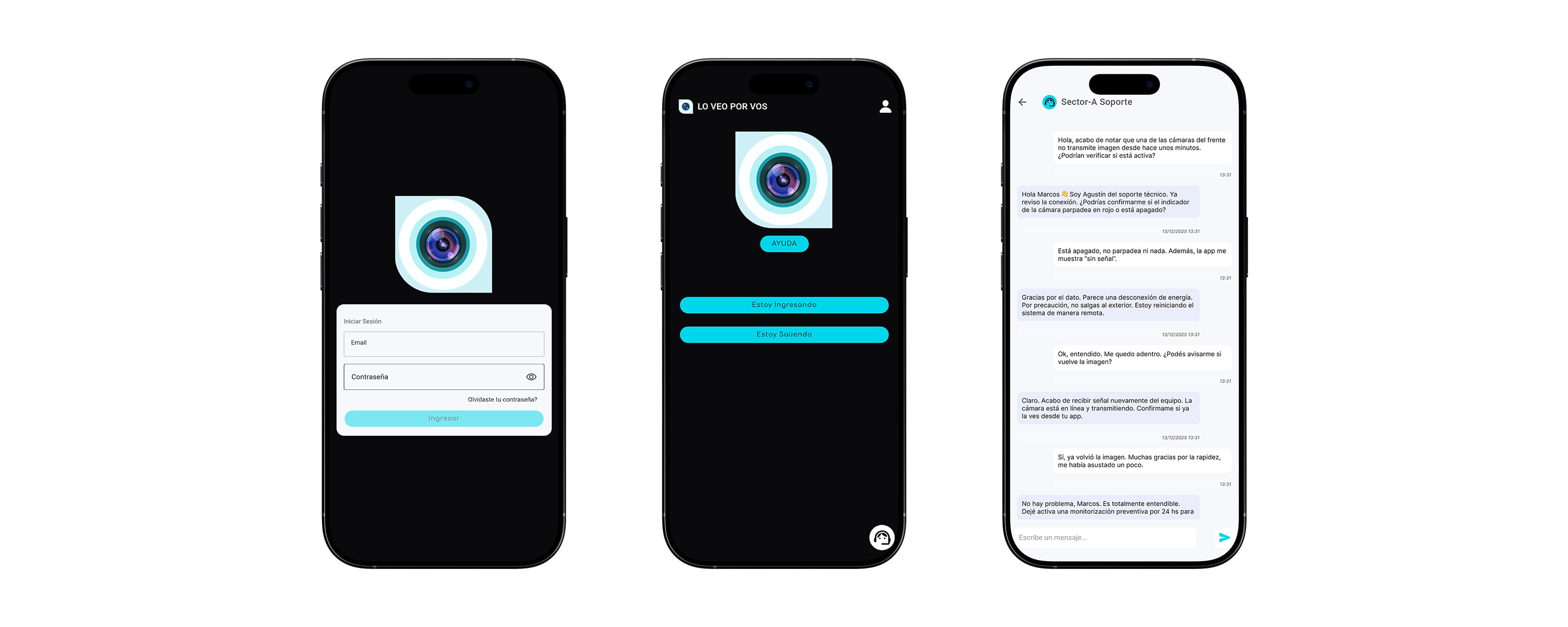 App de monitoreo inteligente para prevenir robos en empresas y comercios Screenshot 2