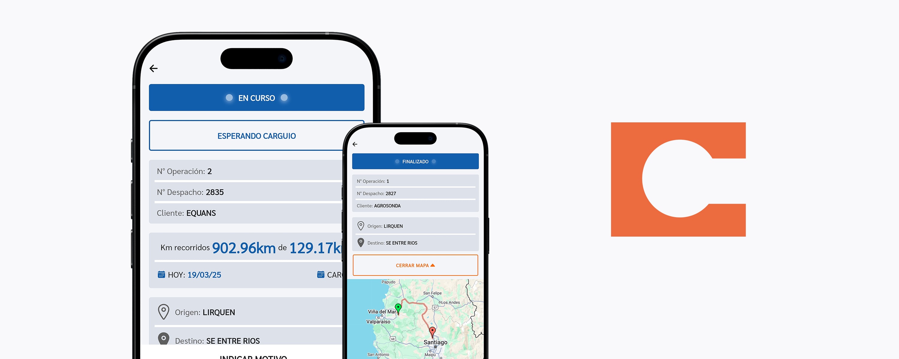 Control logístico integrado al sistema de Javier Cortes Ingeniería de Transportes Screenshot 1